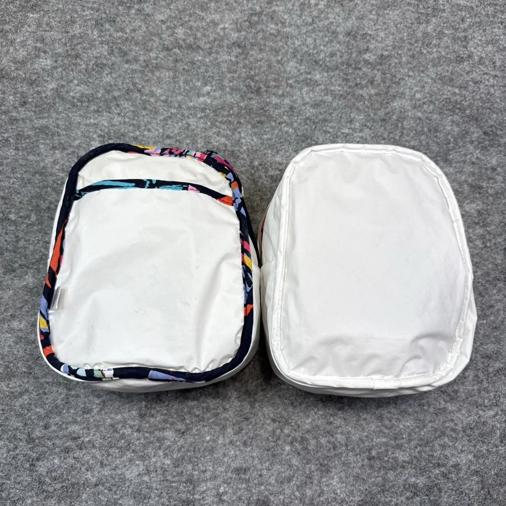Vera Bradley Lot 2 lunchboxes 1 backpack women's colorful floral quilted school‎